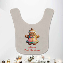Cute First Christmas Gingerbread Man Personalized