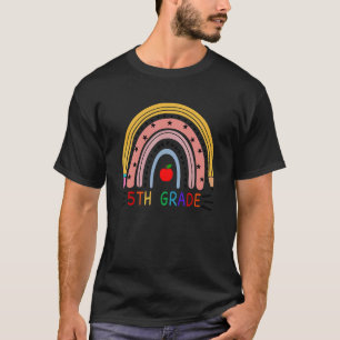 Cute First Day of School Hello 5th Grade Teacher R T-Shirt