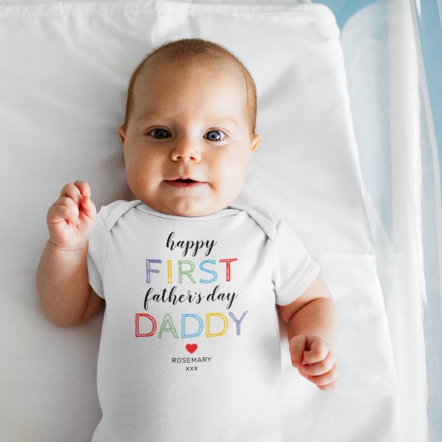 Cute First Father's Day Baby Bodysuit (Creator Uploaded)