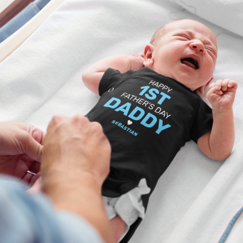 Cute first Fathers Day Baby Bodysuit