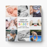 Cute First Father's Day Daddy | Photo Collage Plaque Cute First Father's Day Daddy | Photo Collage Plaque