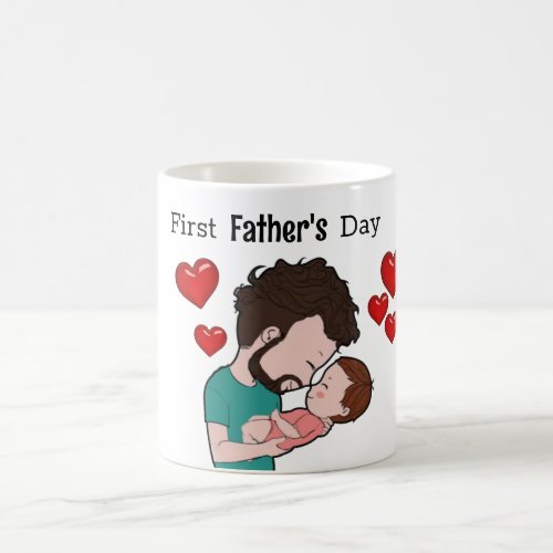 Cute First Fathers Day Mug