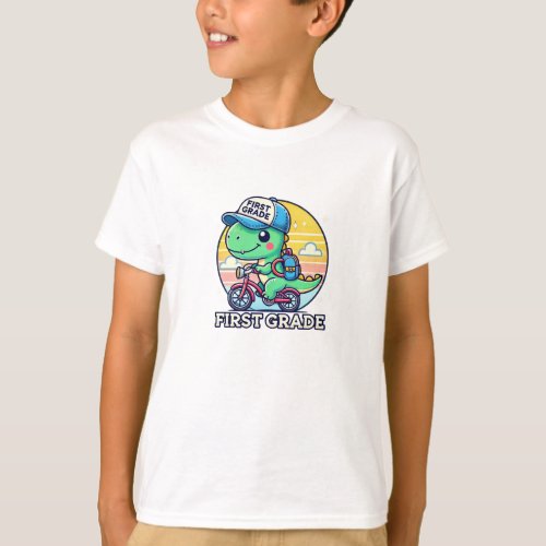 Cute First Grade Dino T_Shirt