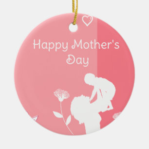 Cute First Mother's Day Ceramic Ornament