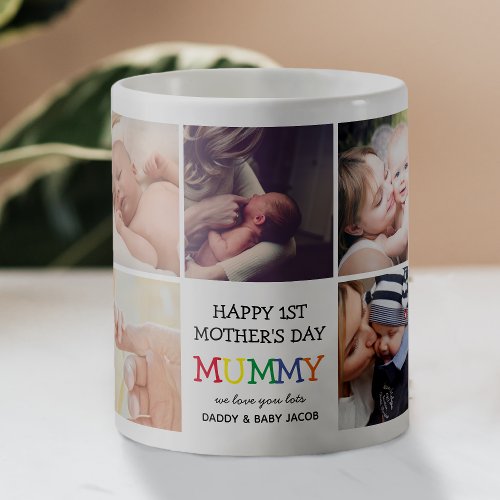 Cute First Mothers Day Mummy Photo Collage Coffee Mug