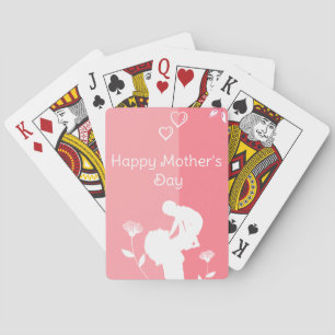 Cute First Mother's Day Poker Cards