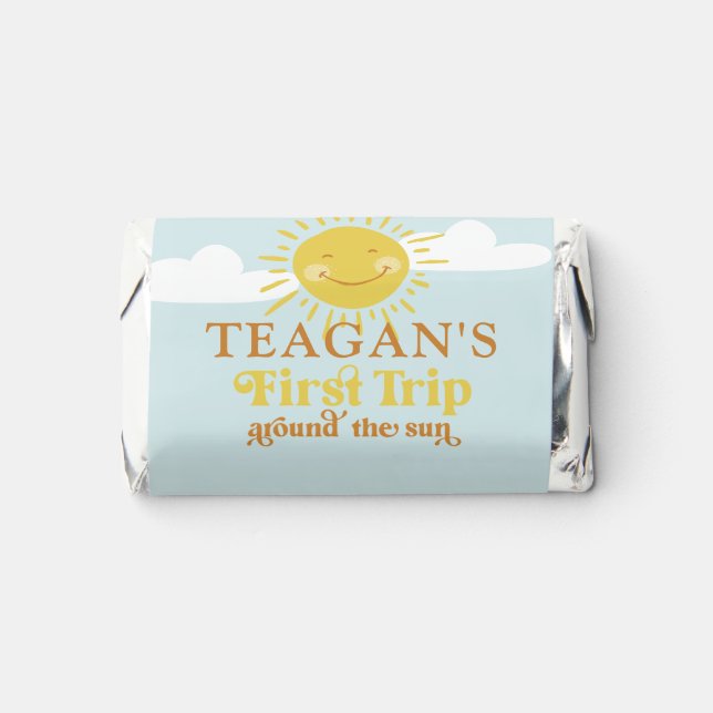 Cute First Trip Around The Sun Hershey's Miniatures (Front)