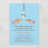 Fishing Baby Shower Invitation Boy Fish, Zazzle