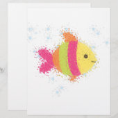 Cute Fish Cartoon (Front/Back)