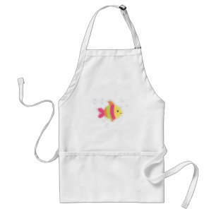 Cute Fish Cartoon Adult Apron