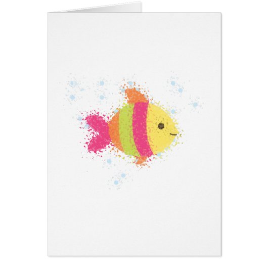 Cute Fish Cartoon Cards (Front)