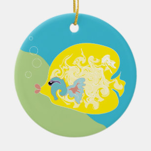 Cute Fish Ceramic Ornament