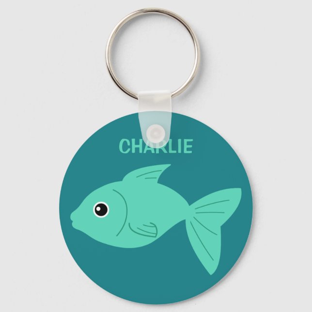 Cute Fish custom key chains (Front)