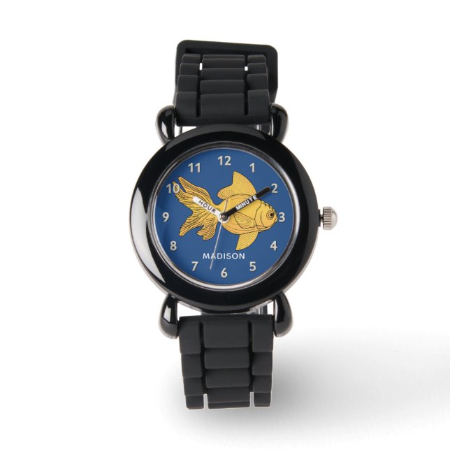 Cute Fish custom name watches (Front)
