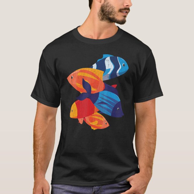 Cute Fish   Fishkeeping Aquarist Aquarium Graphic T-Shirt (Front)