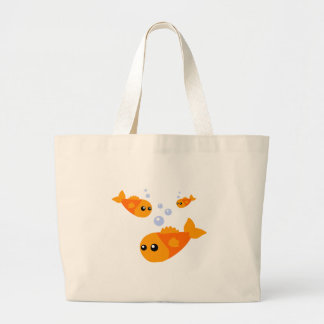 Cute Fish Large Tote Bag