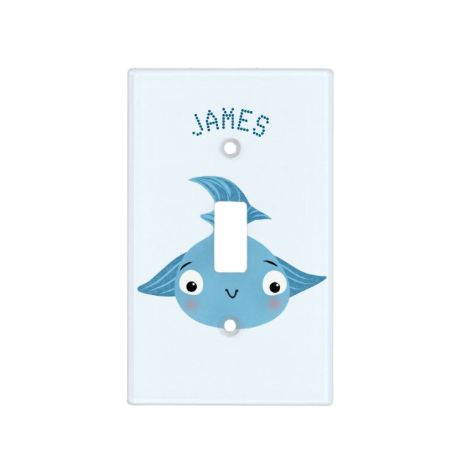 Cute fish light switch cover (Front)