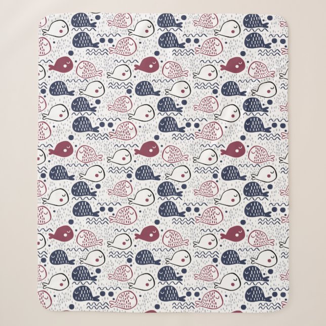 Cute Fish Pattern blankets (Front)
