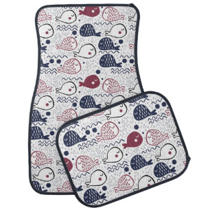 Cute Fish Pattern car floor mats