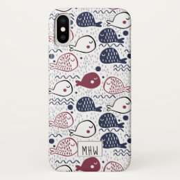 Cute Fish Pattern custom monogram phone cases