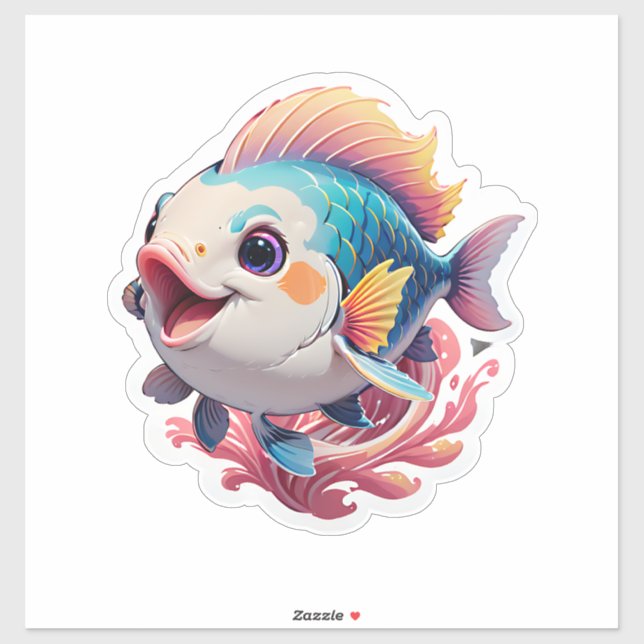 Cute Fish Sticker (Sheet)