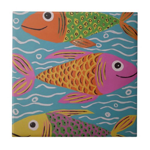 Cute fish tile