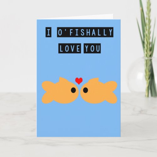 Cute Fish Valentines Day Card