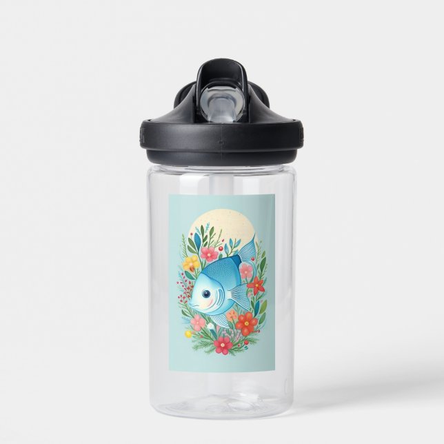 Cute Fish  Water Bottle (Front)