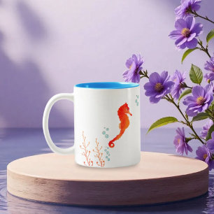 Cute Fish Watercolor Art Coffee Mug
