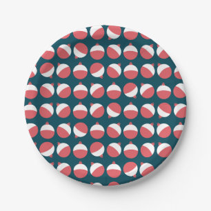 Cute Fishing Bobber Paper Plates