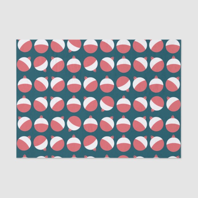Cute Fishing Bobber Tissue Paper  (Front)