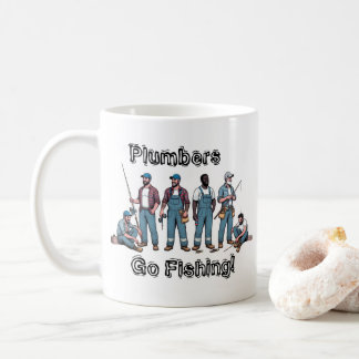 Cute FISHING & Plumbers Blues Personalize Coffee Mug