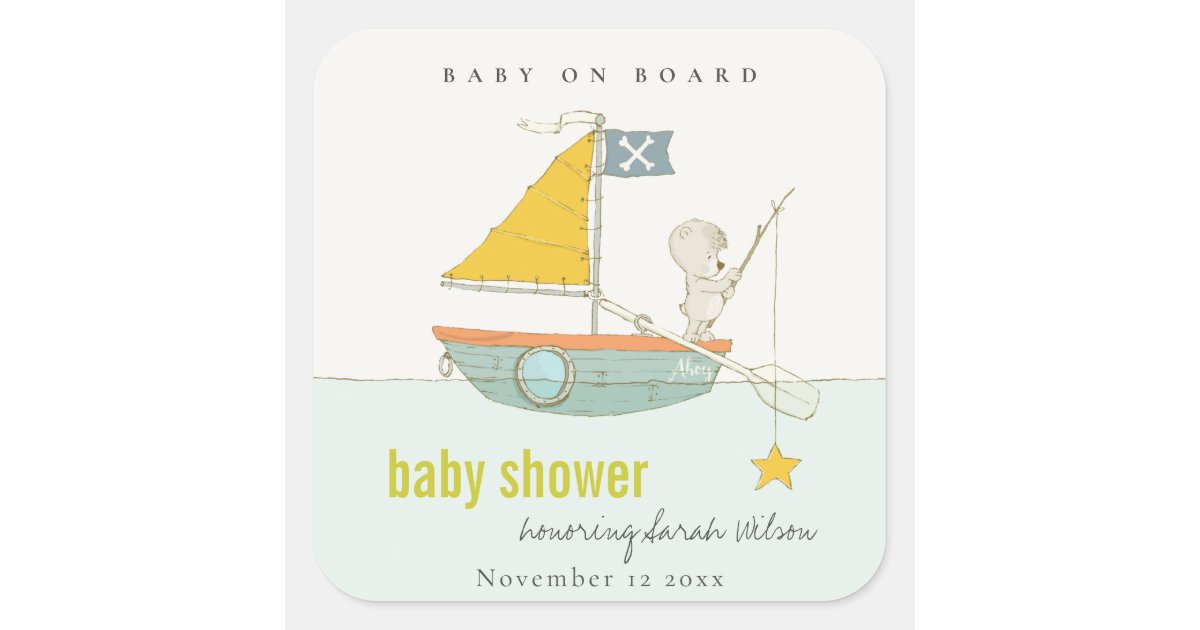 Boating Baby on Board Sticker