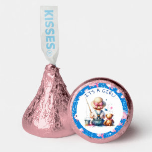 Cute Fishing Themed Girl's Baby Shower  Hershey®'s Kisses®