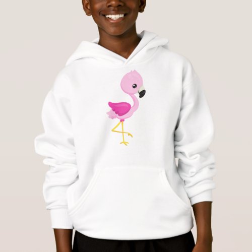 Cute Flamingo Baby Flamingo Pink Flamingo Bird Hoodie