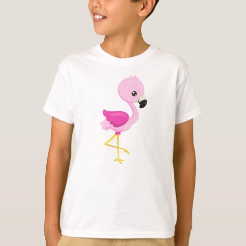 Cute Flamingo Baby Flamingo Pink Flamingo Bird T_Shirt