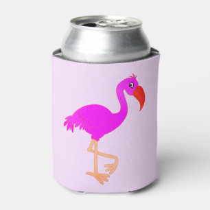 Cute Flamingo Can Cooler - Happy
