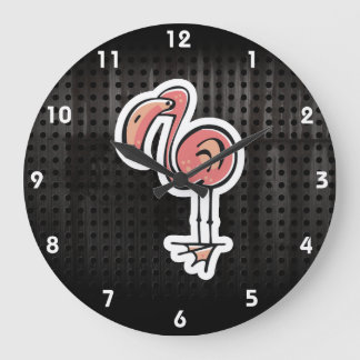 Cute Flamingo; Cool Large Clock