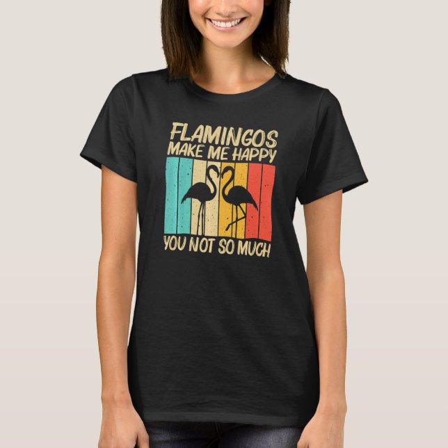 Cute Flamingo For Men Women Flamingo Bird Animal T-Shirt (Front)