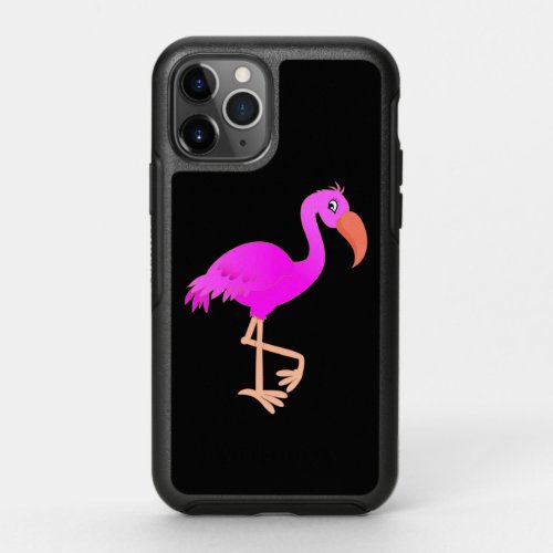Cute Flamingo _ Happy OtterBox Symmetry iPhone 11 Pro Case
