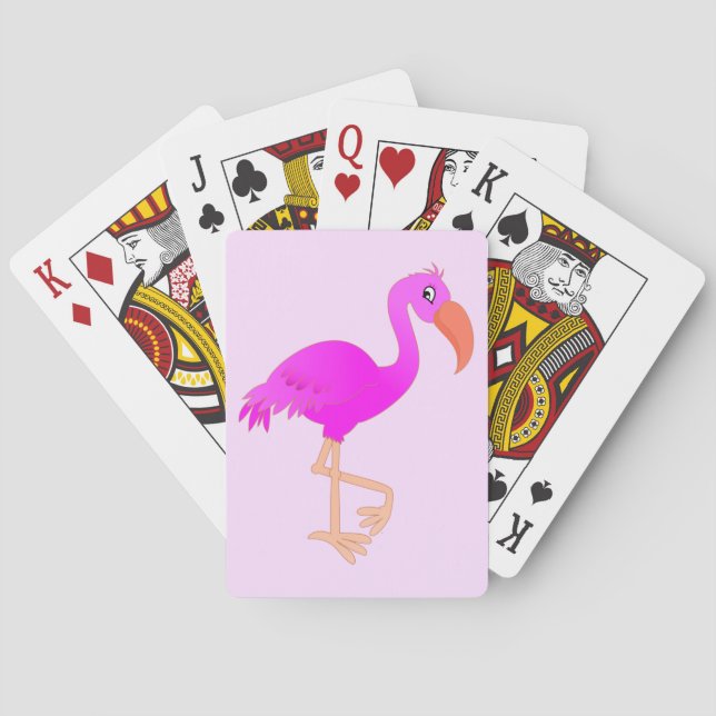 Cute Flamingo - Happy Poker Cards (Back)