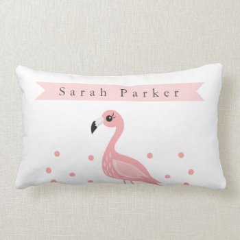 Cute Flamingo Kids/nursery Pillow by OS_Designs at Zazzle