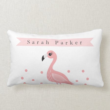 Cute Flamingo Kids/nursery Pillow