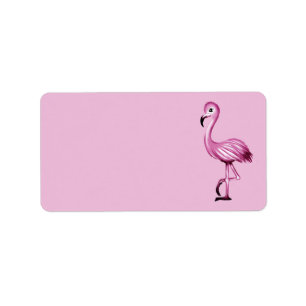 cute Flamingo Label