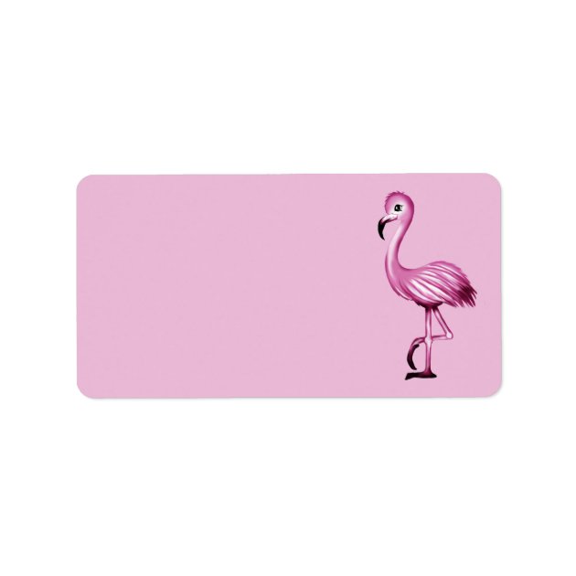 cute Flamingo Label | Zazzle
