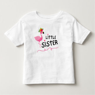 Cute Flamingo Little Sister Toddler T-shirt