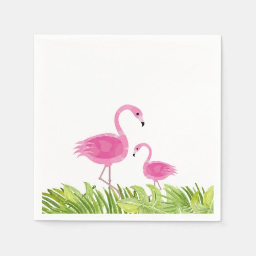 Cute Flamingo Party Napkins