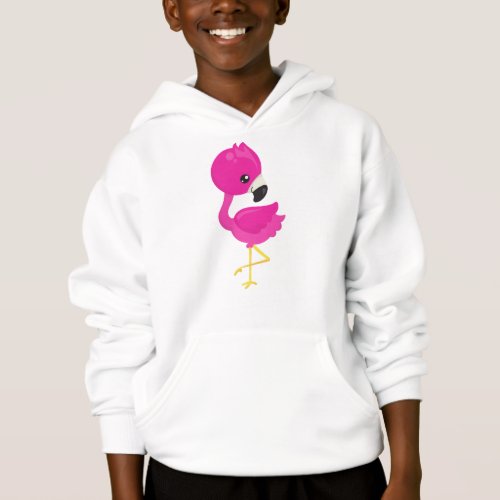 Cute Flamingo Pink Flamingo Baby Flamingo Bird Hoodie