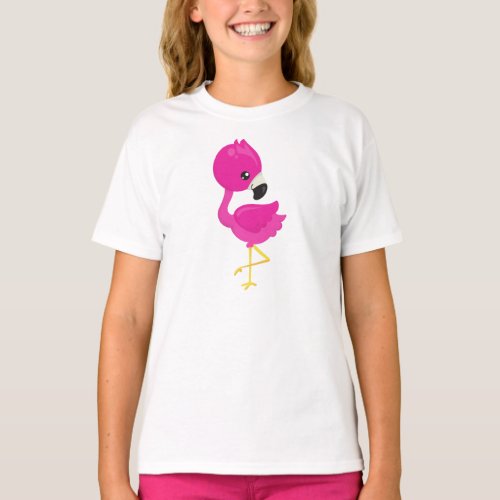 Cute Flamingo Pink Flamingo Baby Flamingo Bird T_Shirt