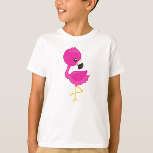 Cute Flamingo Pink Flamingo Baby Flamingo Bird T_Shirt